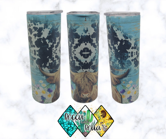 20oz Wood Cow Sublimated Tumbler