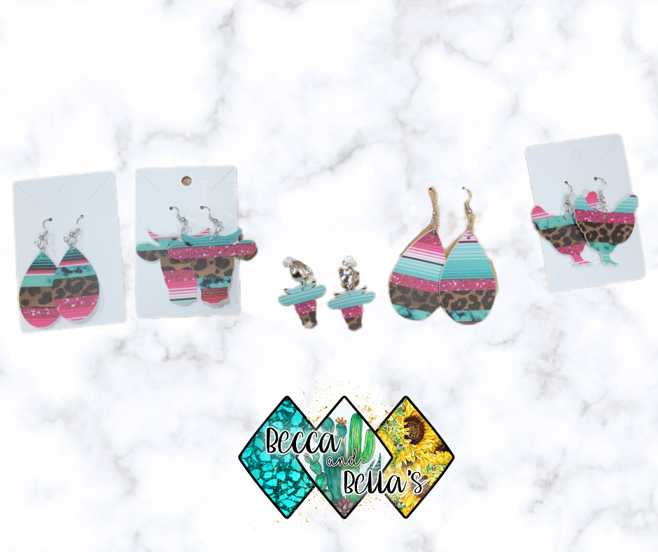 Serape Pink Earrings