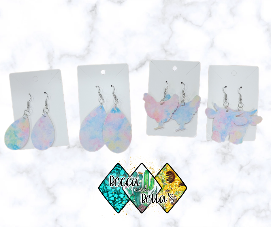 Watercolor Earrings