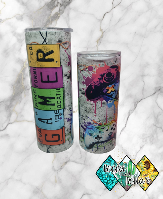 Gamer Glow in the Dark Sublimated Tumblers