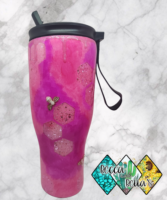 40oz Duo Pink Bee Specialty