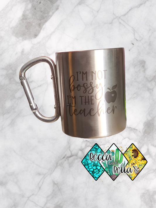 10oz Laser Engraved Teacher Travel Cup