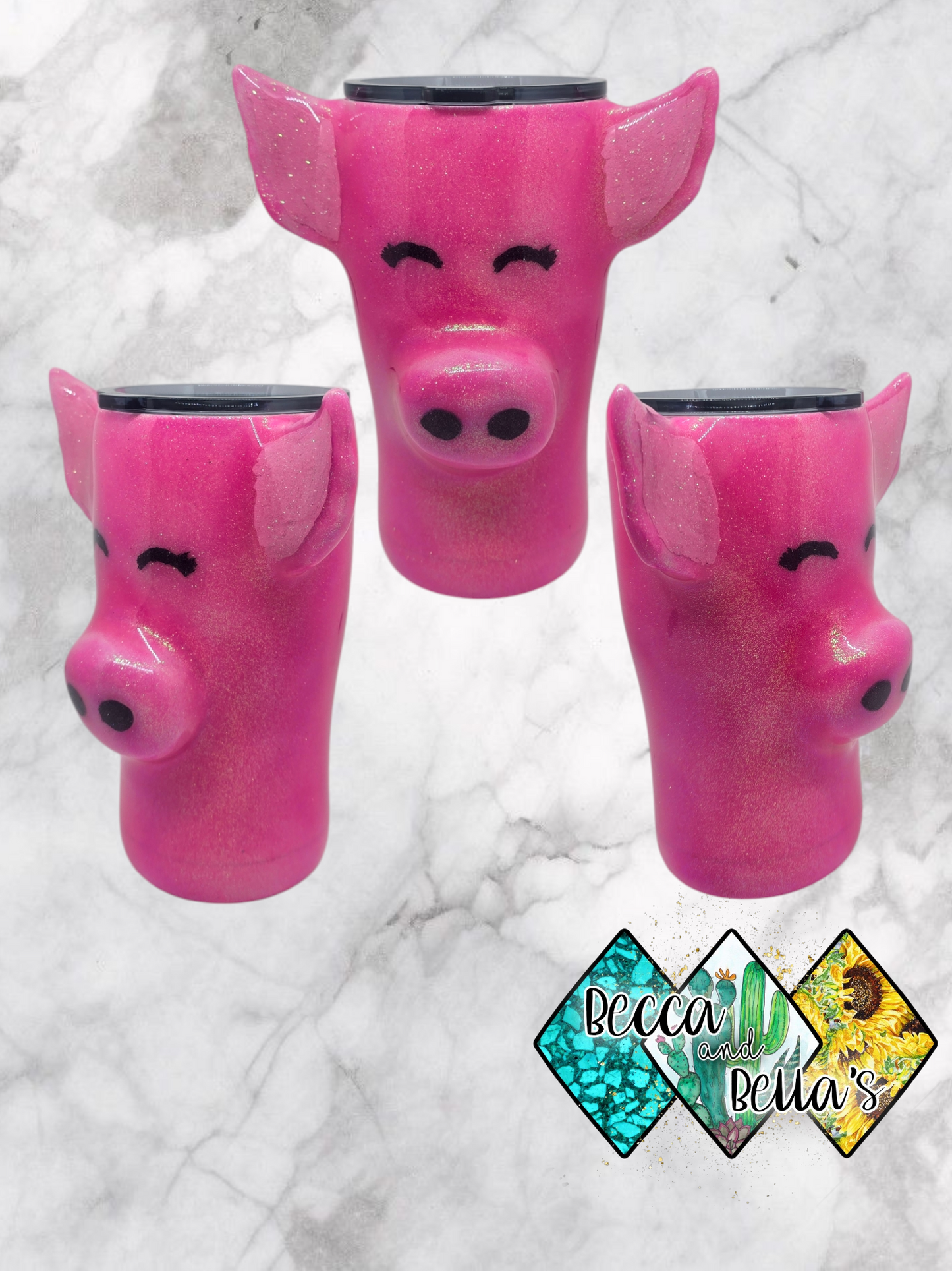 20oz 3D Pig Specialty