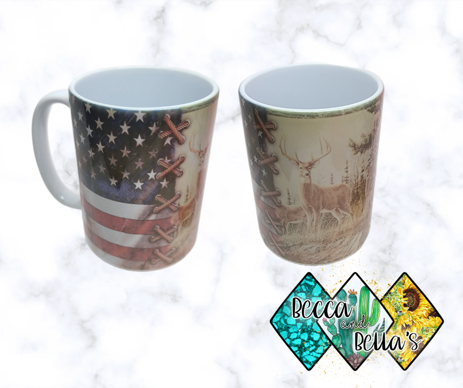 15oz Deer Ceramic Mug