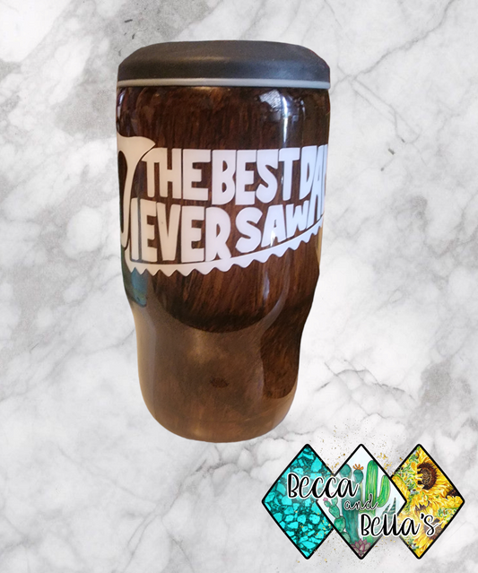Woodgrain Dad/Saw Can and Bottle Cooler