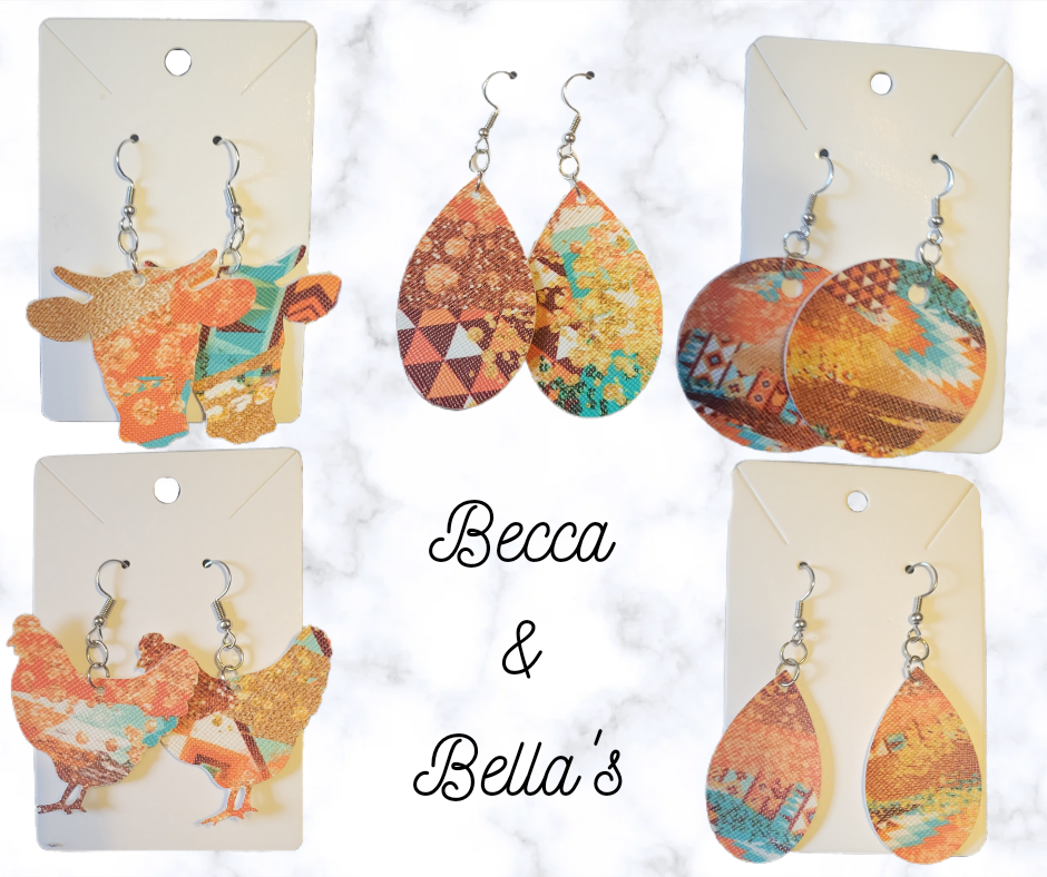 Aztec Brushstrokes Earrings