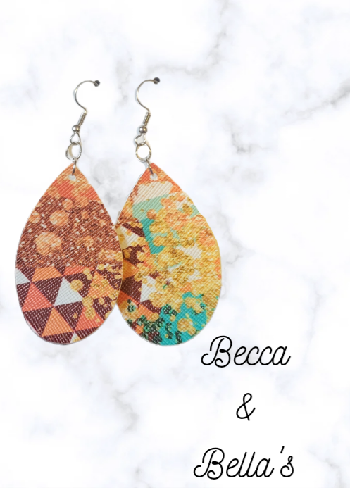 Aztec Brushstrokes Earrings