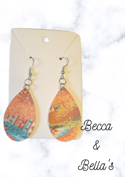 Aztec Brushstrokes Earrings