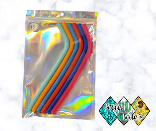6 Pack of Silicone Straws