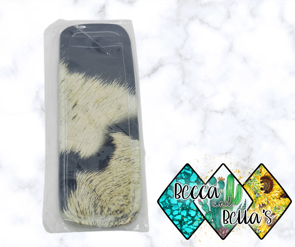 Black and White Cowhide Popsicle Holder