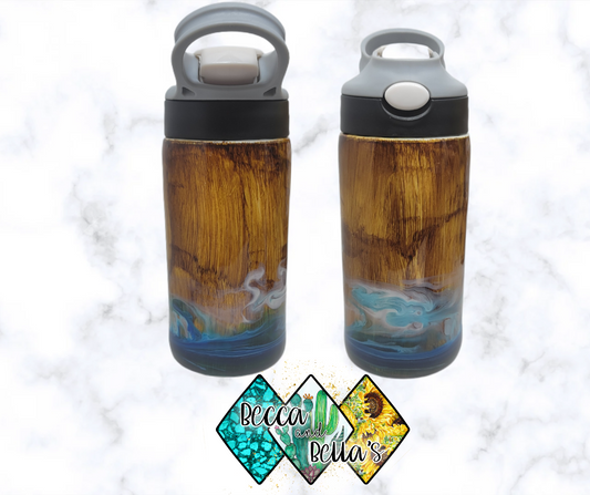 12oz Woodgrain Sippy