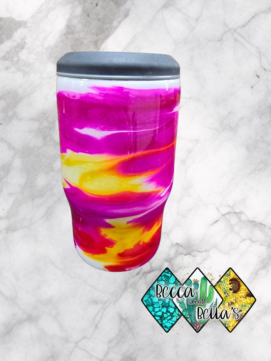 Pink and Yellow Can and Bottle Cooler