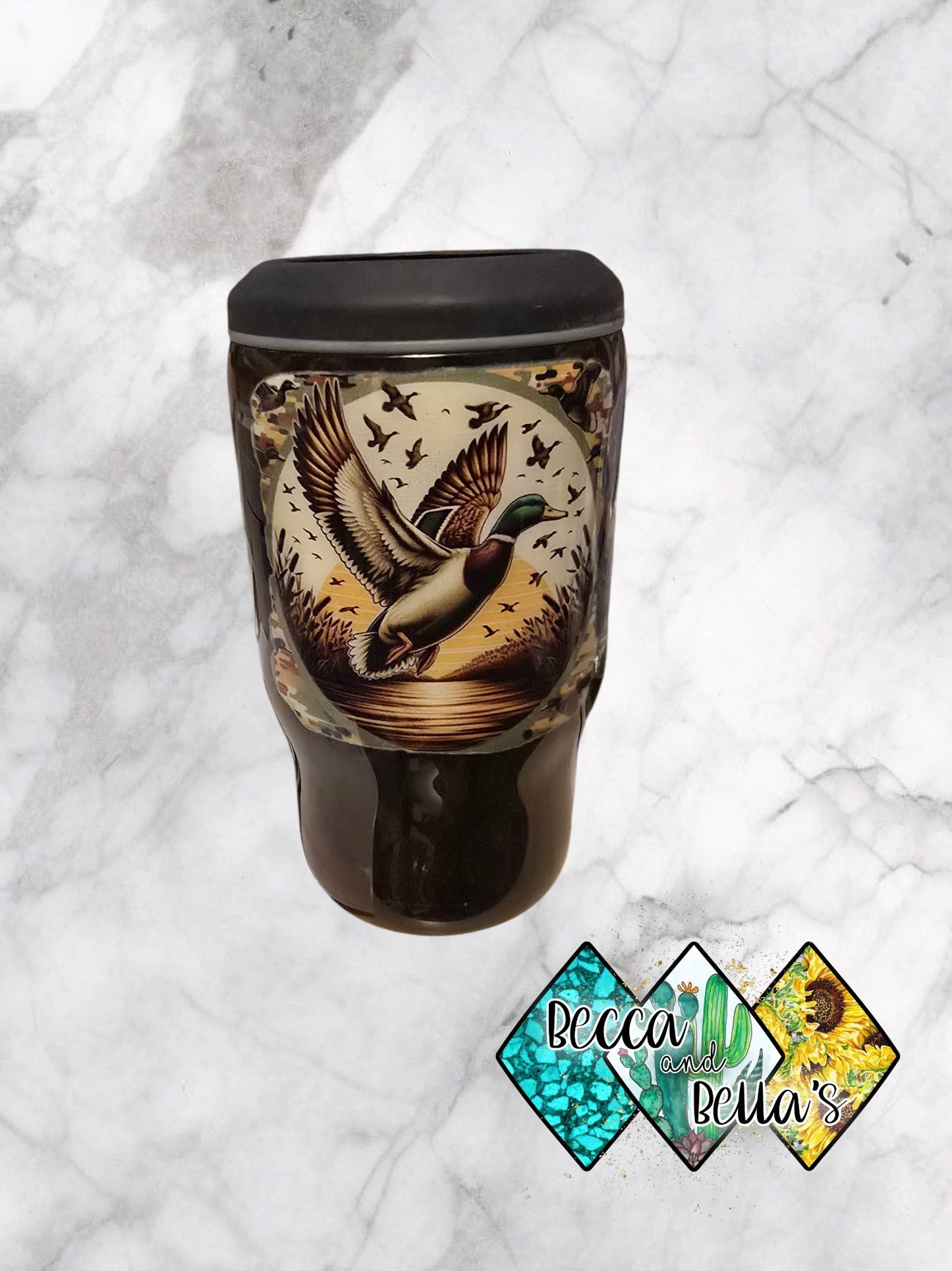 Duck Woodgrain Can and Bottle Cooler