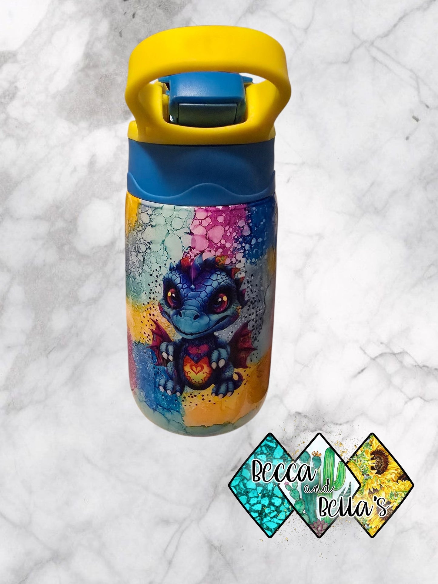 12oz Dragon Colorful Hydrosport