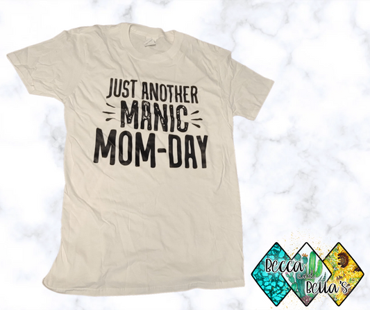 Manic Mom Tee Size Medium