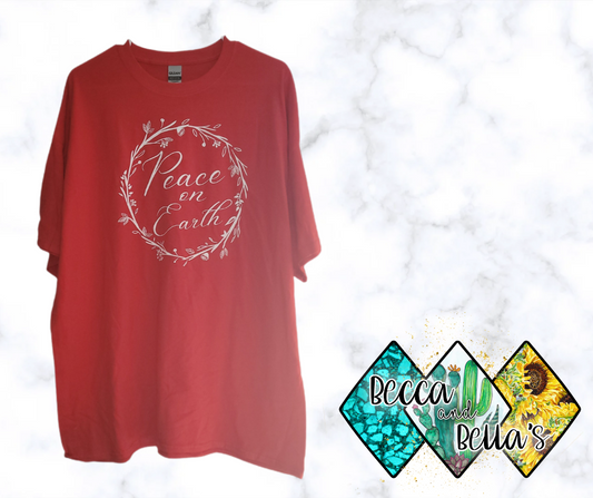 Peace on Earth Tee Size 2X