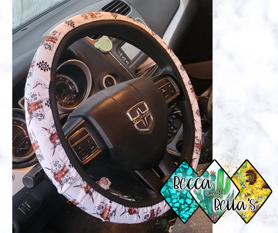 Longhorn Steering Wheel Cover