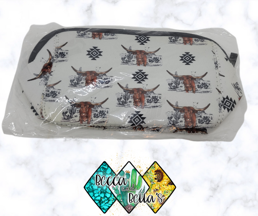 Longhorn Makeup Bag