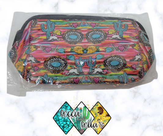 Western Serape Makeup Bag