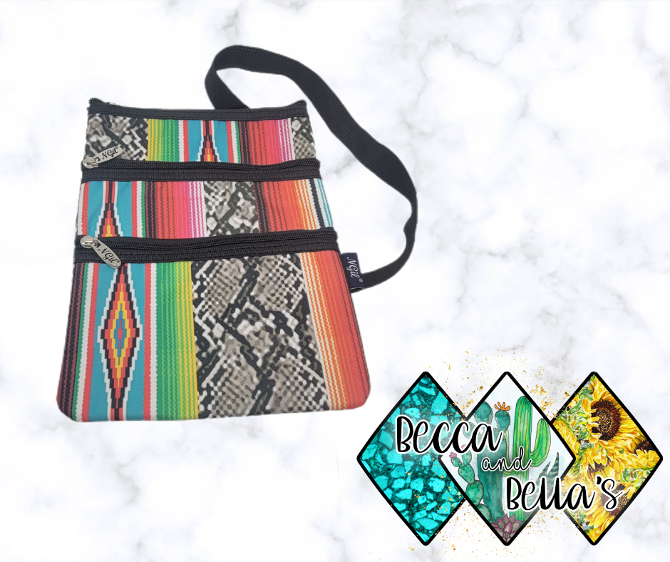 Slithering Serape Crossbody Bag