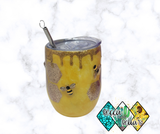 12oz Wine Tumbler Specialty Bee